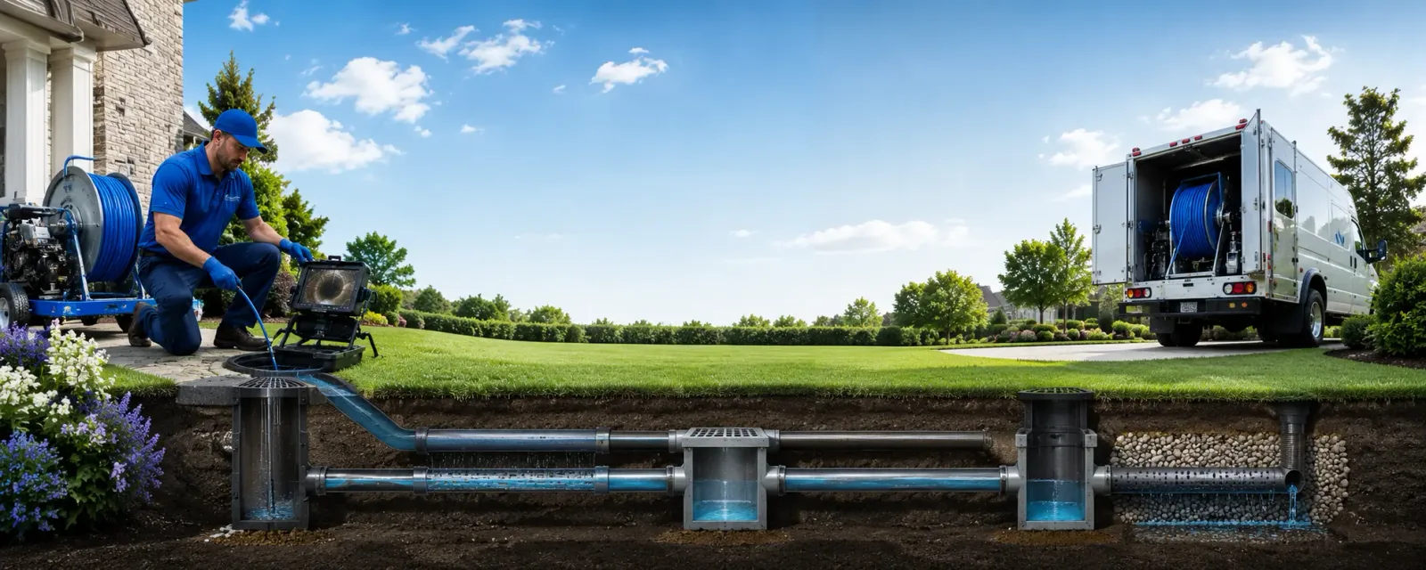Outdoor drain cleaning information for Yancey, TX